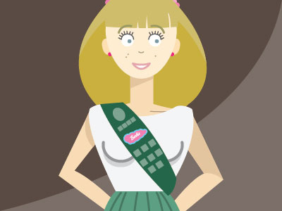 girl scout barbie barbie bmedd illustration inkling