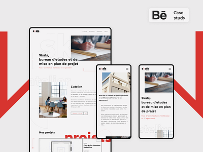 Architecture Bureau Website architechture architect bauhaus casestudy landingpage minimalist ui website