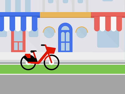 Jump Bike bike illustration illustrator jump safety uber