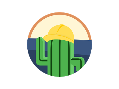 Cactus onsite illustration vector