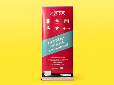 Zuru Tech's rollup graphic design illustration promotional material typography vector