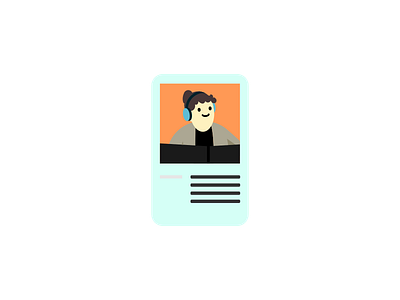 Programmer card illustration vector