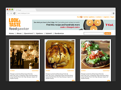 Look & Taste Foodgawker Concept food website