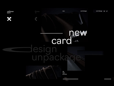 raiffeisenbank new card design tizer 3d animation c4d credit card design graphicdesign showreel simulation typography visualization