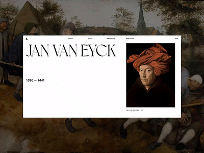 Flanders, Arzamas video lecture page art artist arzamas design gallery lecture minimal museum painters ui