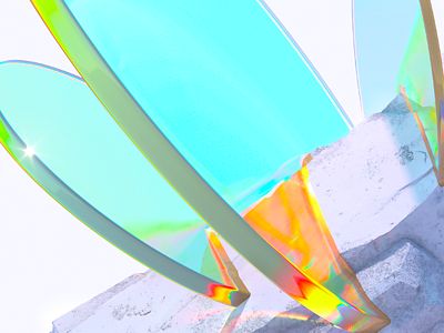 Dispersion 3d animation dispersion glass graphic design stone
