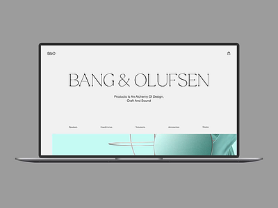 FREE Principle animation project – Bang&Olufcen web concept animation clean ui concept figma free interactive interactive prototype minimal modern principle sound typography ui ux web webdesign website