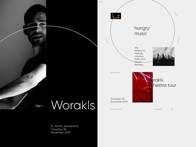 Hungry music animation clean ui concept design interactive minimal modern sound typography web