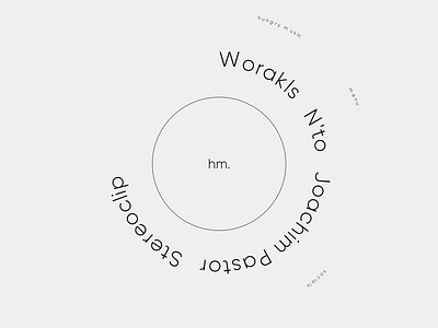 Hungry Music Menu design animation concept design figma interactive minimal modern sound typography web