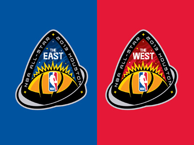 adidas NBA All-Star Apparel Patch adidas all star apparel graphics basketball brand design east illustration illustrator logo nba patch space west