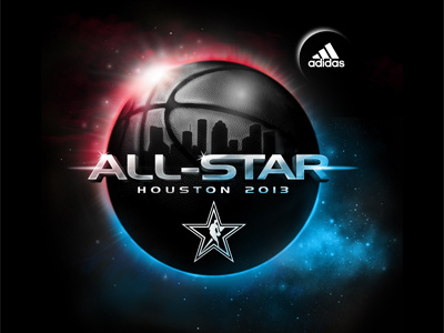 adidas NBA All-Star Apparel Graphic adidas all star apparel apparel graphics basketball brand design design eclipse illustration nba photoshop screen print space t shirt