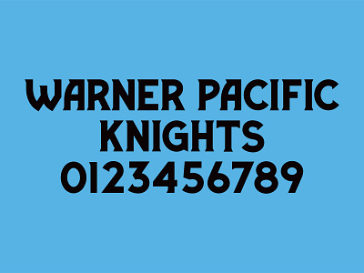 Warner Pacific Knights Athletic Identity Part II - Font athletic branding brand design branding font font design identity identity design jersey knights medieval numbers oregon portland sports design typography warner pacific