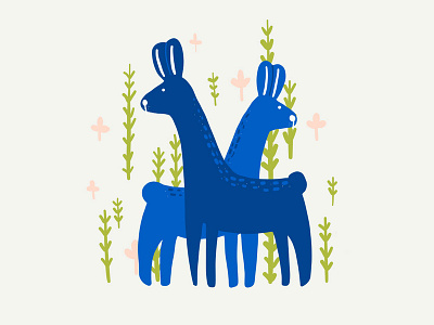 Bunny Giraffe animals bunny character design doodle drawing giraffe illust illustration ipadpro