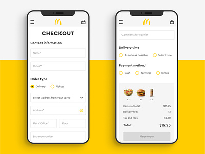 McDonald's Redesign (Checkout Page)