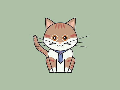 Kitten boy animals cat cat boy cat drawing cat illustration cat kitten cats icon illustration kitten kittens meow pets tie