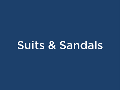 Suits & Sandals Animation 2d animation branding design logo motion