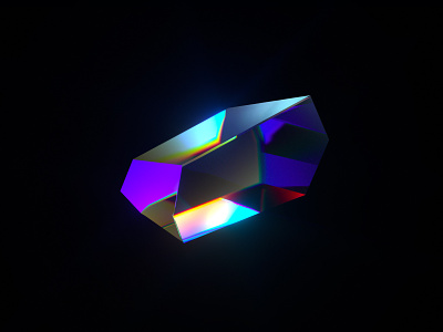 Crystal 3d abstract c4d caustics cinema4d crystal design gem glass material render texture