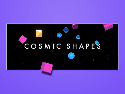 Cosmic Shapes 3d abstract animation branding c4d design hero motion render shapes ux