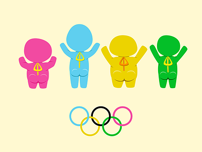No Privacy in Bobsled bobsled cartoon characters olympics