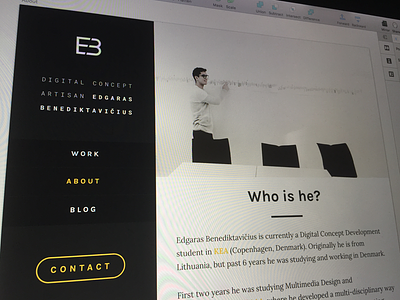 New Portfolio Site about clean designer personal portfolio web website