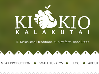 Kiškis turkeys website farm lithuania logo turkeys visual identity website