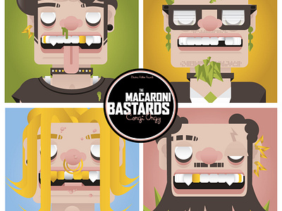 Macaroni Bastard Album Cover By Lane Kinkade On Dribbble