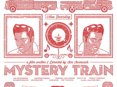 Mystery Train Poster classic distressed elvis film memphis movie music mystery train poster