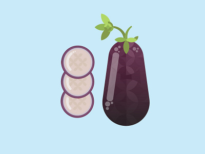 A Humble Aubergine cook design eggplant health illustration plant vector vegetable veggie