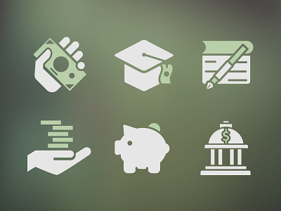 Dolla Dolla Bills ya'll bank cash check coin finance hand icons illustration money vector