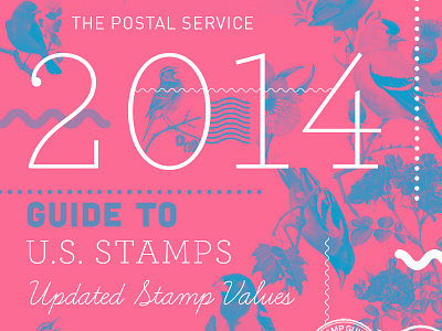 Stamp Catalog book cover bird blue book collage collection cotton candy design pink publication stamp typography