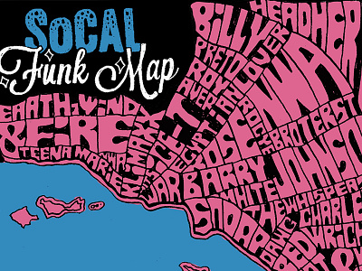 Hand Drawn Funk Map