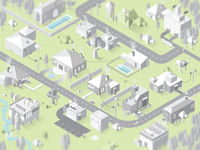 Isometric Small Town