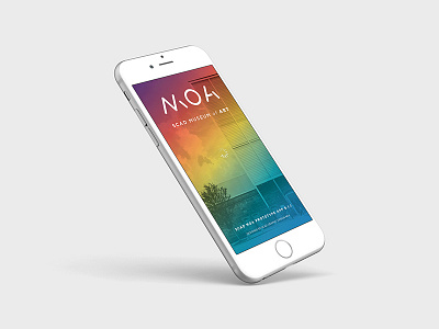 SCAD | MOA Loading Screen art direction branding colors fonts graphic design ios palette scad typography ui ux