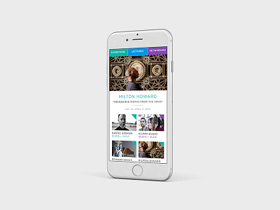 SCAD | MOA Home Screen art direction colors fonts graphic design home ios palette scad typography ui ux