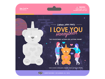 Honeybear packaging (front) bear design girls honey illustration packaging space texture vector women