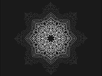 Mandala 202 color design graphic mandala shape spiritual symmetry vector