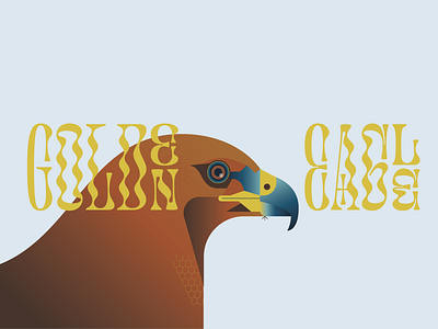 Golden Eagle animal beak eagle eye illustration typography vector