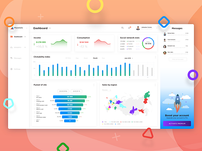 Dashboard analitycs concept creation dashboard dashbord design diagram illustration interface material statistic tracking ui uiux user interface ux webdesign website