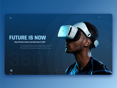 Future is now. Virtual reality concept creation dashboard design future interaction interface material minimalism product science typogaphy ui ui ux ux virtual reality vr web website xd