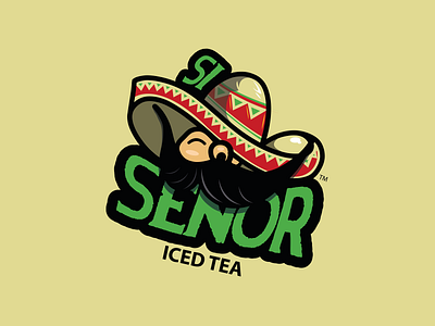 Si Senor Iced Tea Logo branding design illustration logo logodesign mascot mascot logo mexican si senor si senor iced tea ui vector