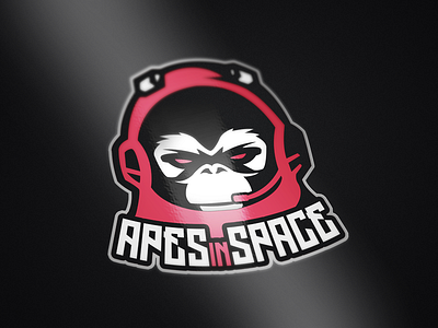 Apes in Space Logo apes in space apes mascot esl esports esportslogo logo logodesign symbol symboldesign
