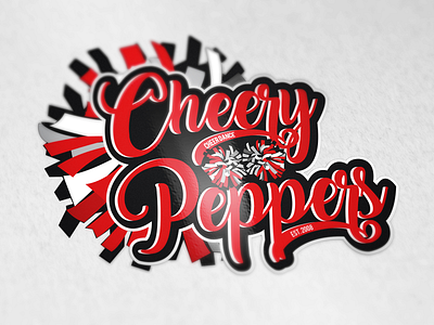 Cheery Peppers Logo cheerdance cheerleader cheerleading cheery peppers dance dancelogo logo logodesign
