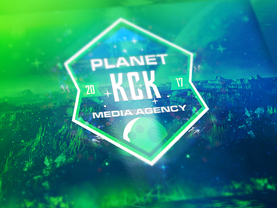 Planet KCK Logo logo logodesign media agency planet kck