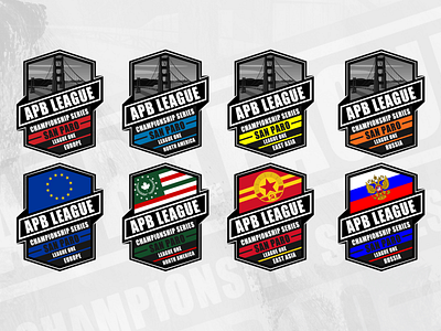 APB League Logo all points bulletin: reloaded apb:reloaded game league logo logodesign