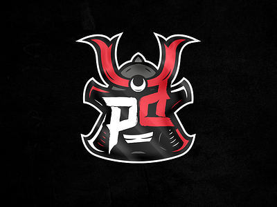 pd logo esports illustration logo logodesign phlinnk phlinnk design phlinnk esports phlinnk esports samurai vector