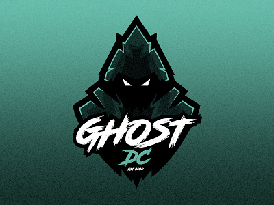 Ghost DC Logo esports esportslogo ghost darts club illustration logo logodesign mascot vector