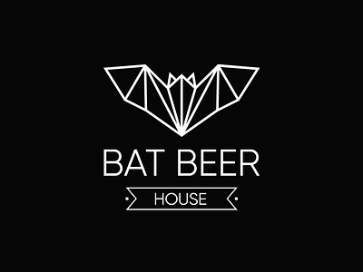 BAT BEER Logo Design branding design designer flat graphic design logo vector