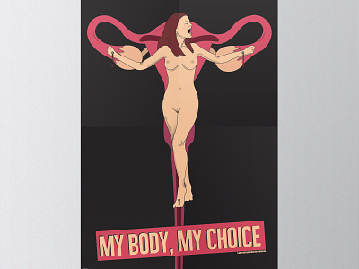 My Body My Choice Planned Parenthood Poster illustration planned parenthood poster poster art print design vector art