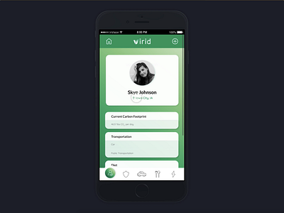 Virid - Carbon Footprint Tracking App