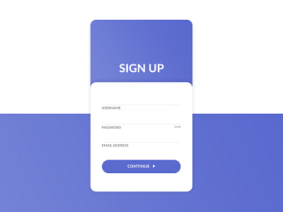 Daily UI 100 day challenge #001 dailyui sign up